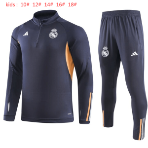 Real Madrid 2023/24 Half-Zip Kids Sweater+Pant 902
