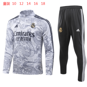 Real Madrid 2023/24 Half-Zip Kids Sweater+Pant 902