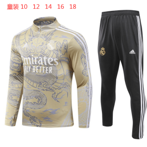 Real Madrid 2023/24 Half-Zip Kids Sweater+Pant 902