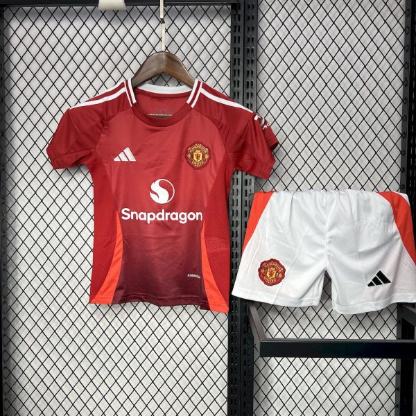 Manchester United 2024/25 Home Kids Kit - Image 3