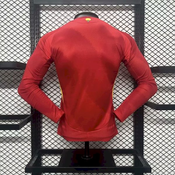 Spain 2024/25 Euro Home Long Sleeves Jersey Player Version - Image 2