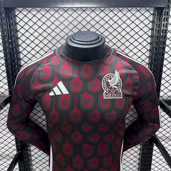 Mexico 2024/25 Home Long Sleeves Jersey ¨C Player Versi - Image 3