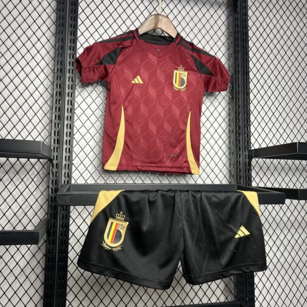 Belgium 2024/25 Euro Home Kids Kit - Image 3