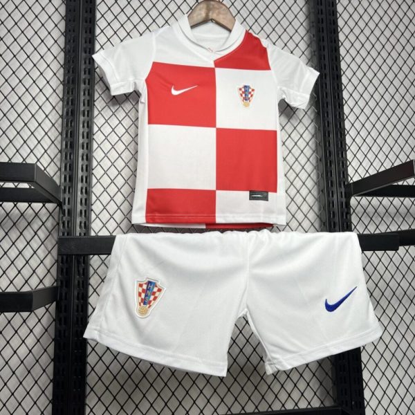 Croatia 2024/25 Euro Home Kids Kit - Image 3