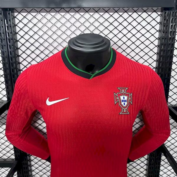 Portugal 2024/25 Euro Home Long Sleeves Jersey ¨C Player Versi - Image 3