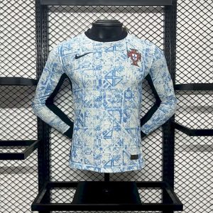 Portugal 2024/25 Euro Away Long Sleeves Jersey ¨C Player Versi