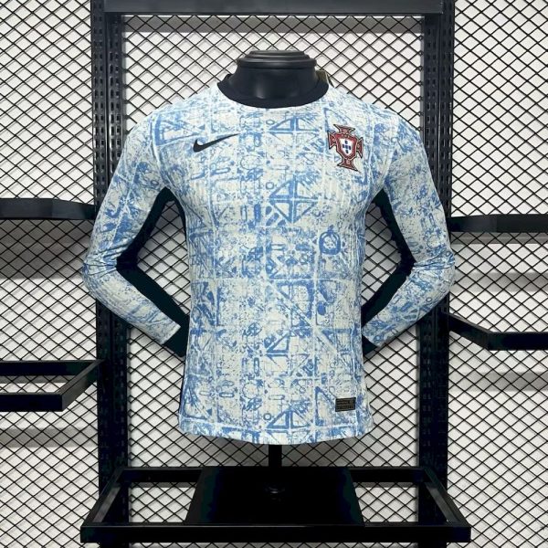 Portugal 2024/25 Euro Away Long Sleeves Jersey ¨C Player Versi
