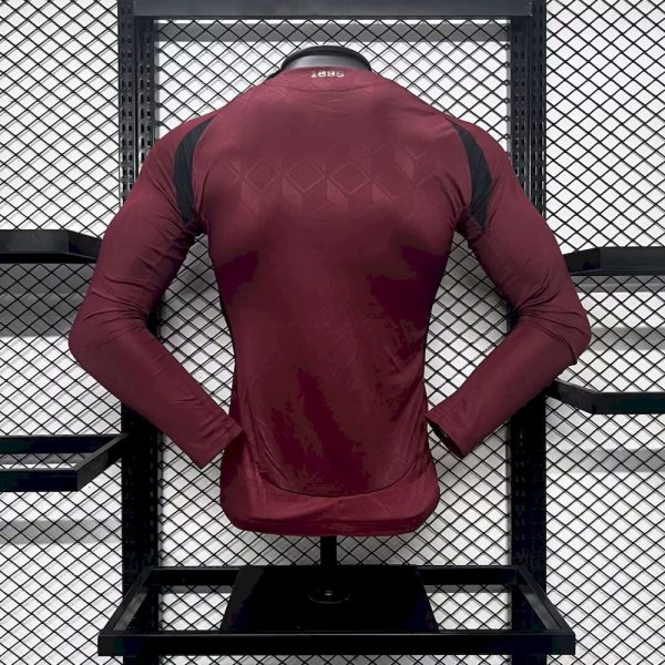 Belgium 2024/25 Euro Home Long Sleeves Jersey Player Version - Image 2