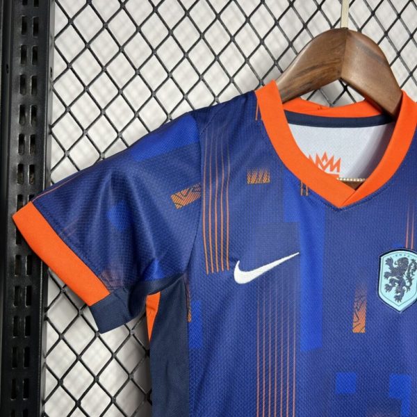Netherlands 2024/25 Euro Away Kids Kit - Image 4