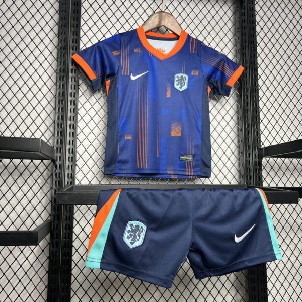 Netherlands 2024/25 Euro Away Kids Kit - Image 3