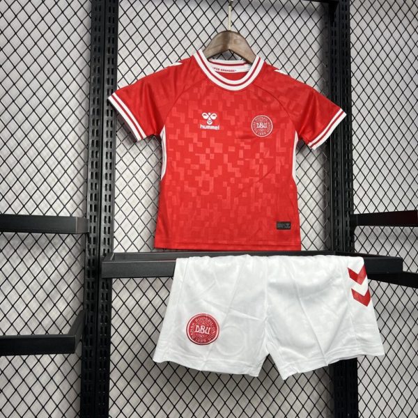 Denmark 2024/25 Euro Home Kids Kit - Image 3