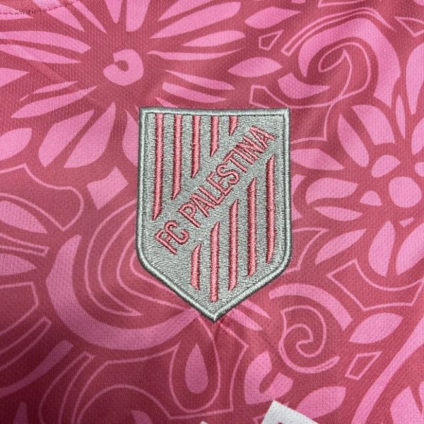 Cd Palestino 2023/24 Pink Training Pre-Match Training Jersey - Image 3