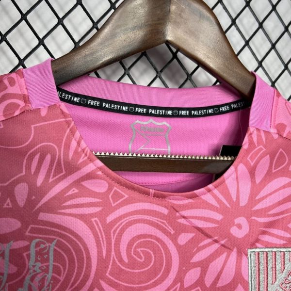 Cd Palestino 2023/24 Pink Training Pre-Match Training Jersey - Image 6