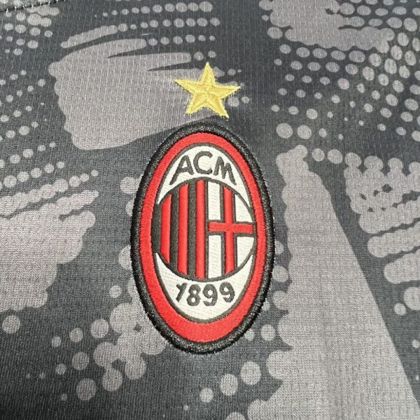 Ac Milan 2024/25 Goalkeeper Jersey Black Kids Kit - Image 3