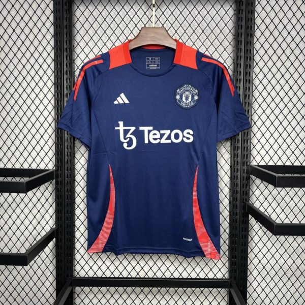 Manchester United 2024/25 Dark Blue Pre-Match Training Jersey - Image 7
