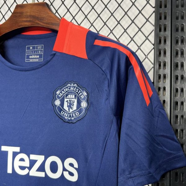 Manchester United 2024/25 Dark Blue Pre-Match Training Jersey - Image 3