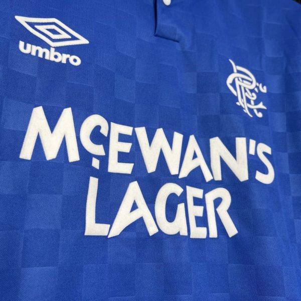 Rangers 1987/90 Home Retro Jersey - Image 6