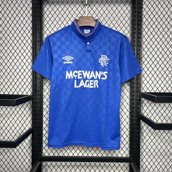 Rangers 1987/90 Home Retro Jersey - Image 5