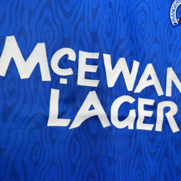 Rangers 1990/92 Home Retro Jersey - Image 3