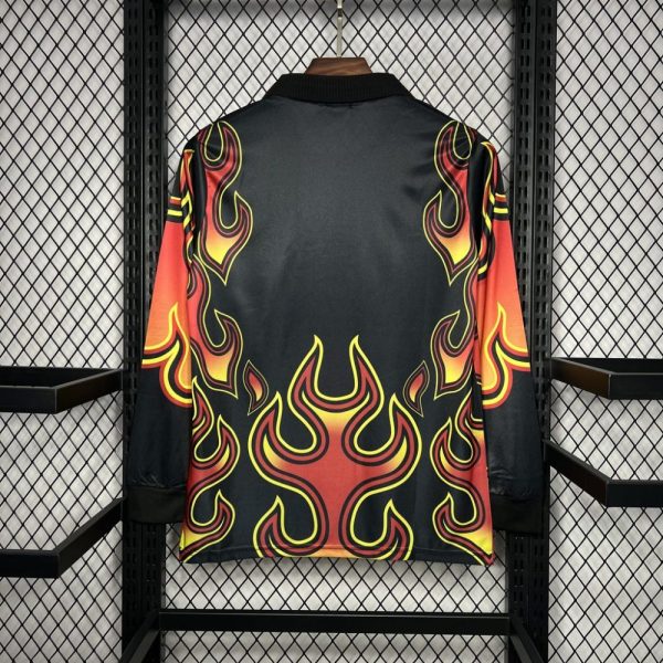 Japan 1998 Goalkeeper Red Flame Retro Jersey - Image 2