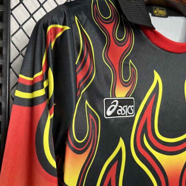Japan 1998 Goalkeeper Red Flame Retro Jersey - Image 6