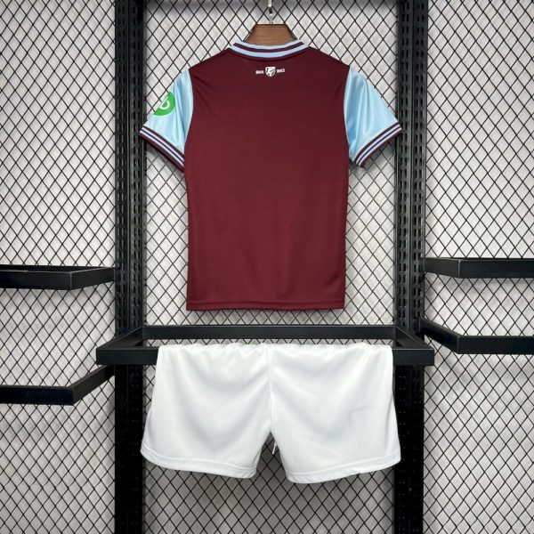 West Ham United 2024/25 Home With Sponsors Kids Kit - Image 2