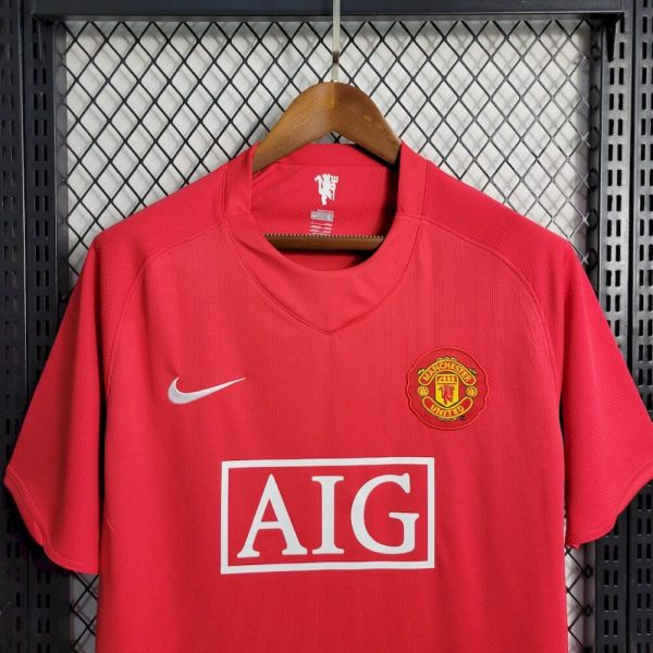 Manchester United 2007/08 Home Retro Jersey - Image 4