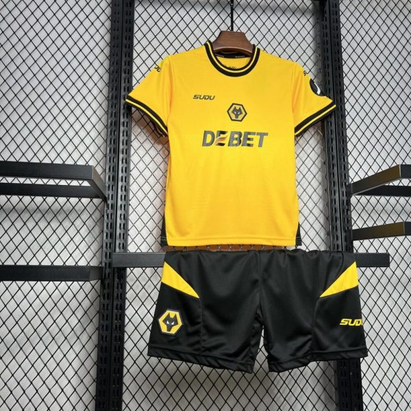 Wolves 2024/25 Home Kids Kit - Image 3