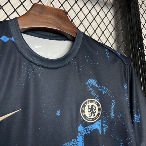 Chelsea 2024/25 Dark Blue Pre-Match Training Jersey - Image 3