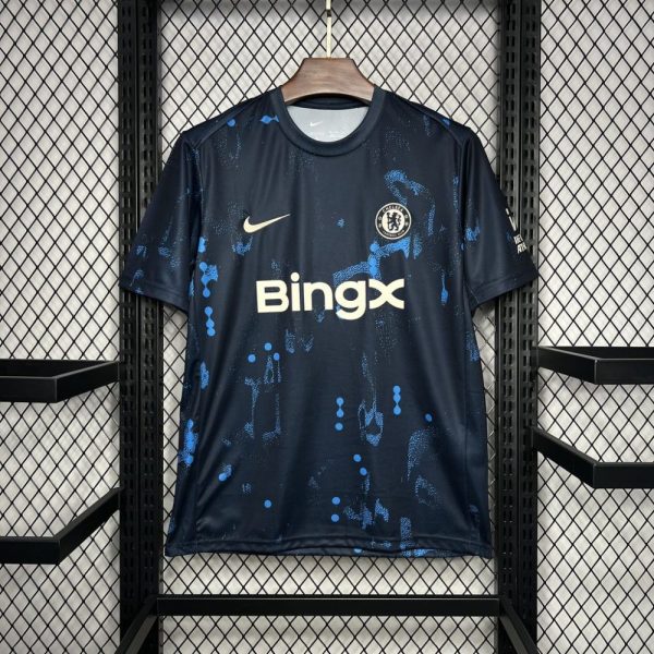 Chelsea 2024/25 Dark Blue Pre-Match Training Jersey - Image 6