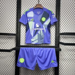 Manchester United 2024/25 Goalkeeper Kids Kit