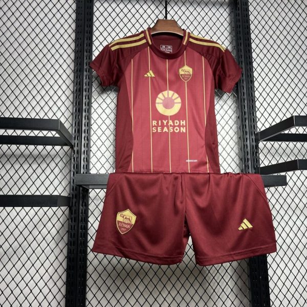 As Roma 2024/25 Home Kids Kit - Image 3