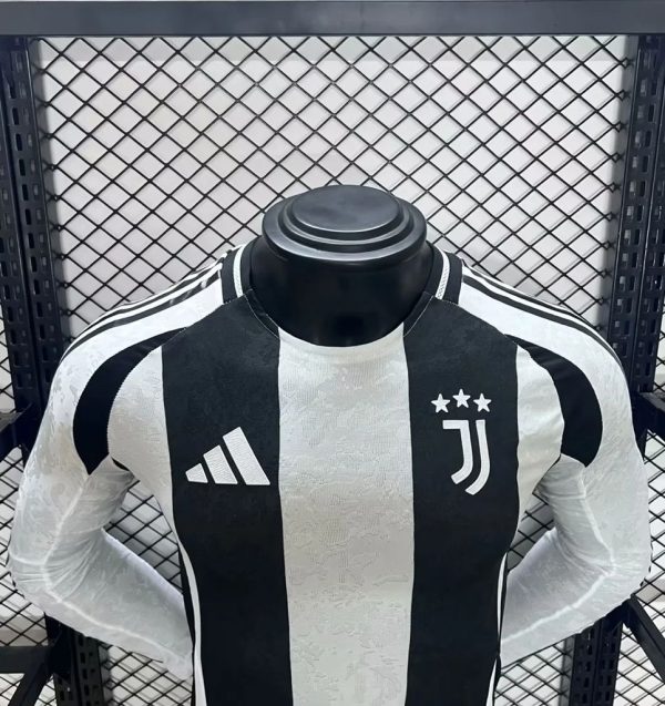 Juventus 2024/25 Home Long Sleeves Jersey Player Version - Image 3