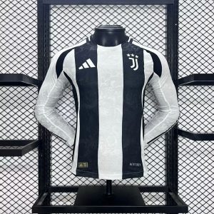 Juventus 2024/25 Home Long Sleeves Jersey Player Version