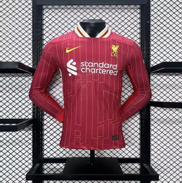 Liverpool 2024/25 Home Long Sleeves Jersey Player Version