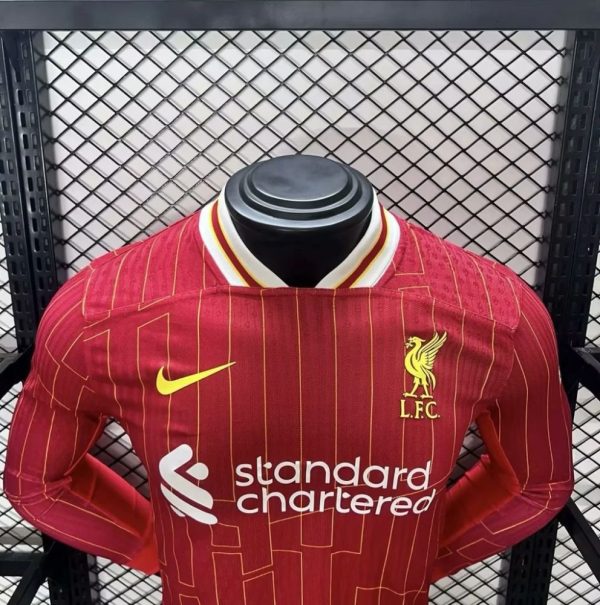 Liverpool 2024/25 Home Long Sleeves Jersey Player Version - Image 3