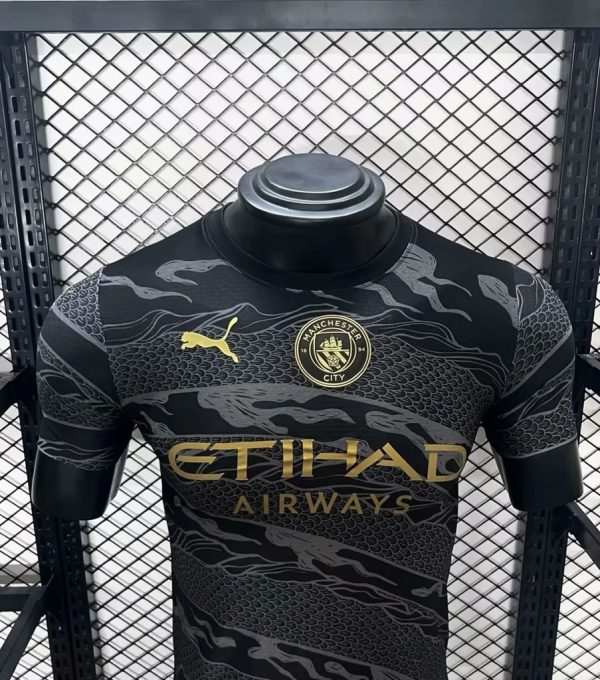 Manchester City 2024/25 Black Dragon Jersey Player Version - Image 3