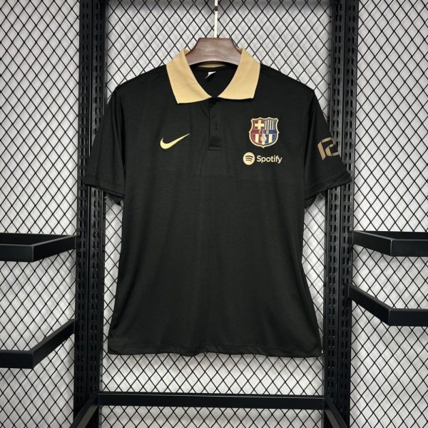 Barcelona 2024/25 Polo Black Jersey - Image 6