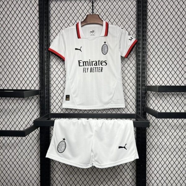 Ac Milan 2024/25 Away Kids Kit