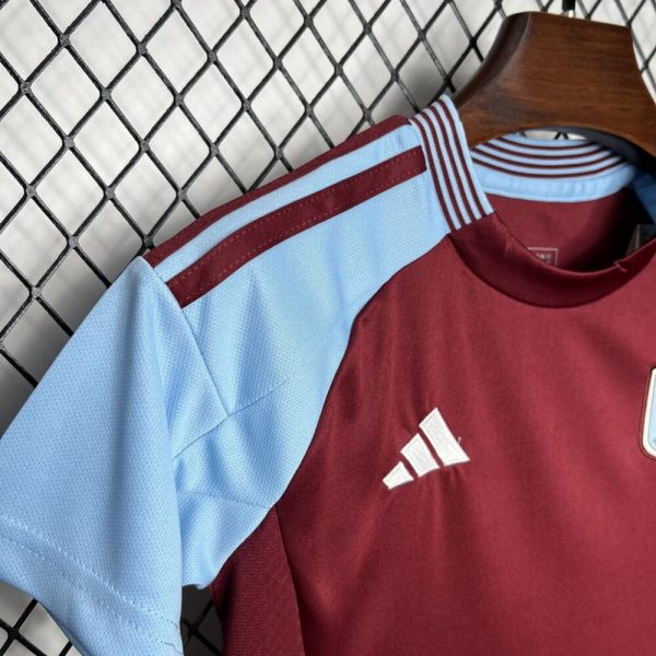 Aston Villa 2024/25 Home Kids Kit - Image 6