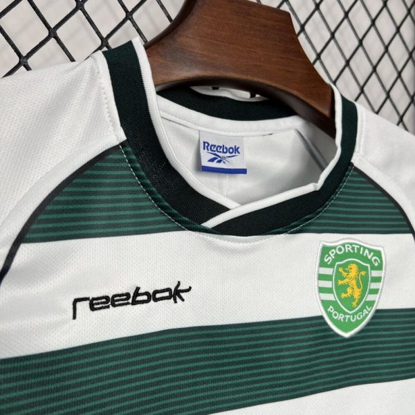 Sporting Cp 2001/03 Home Kids Retro Jersey And Shorts - Image 7
