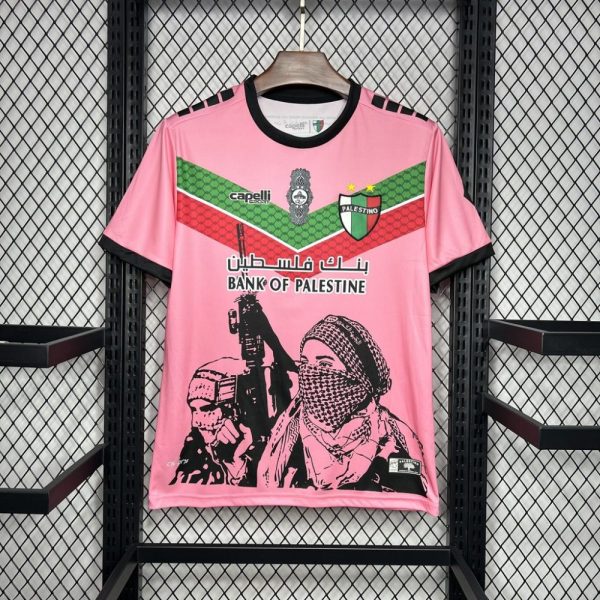 Cd Palestino 2024/25 Pink Graffiti Jersey - Image 7