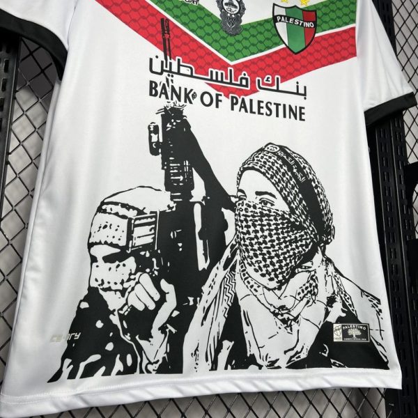 Cd Palestino 2024/25 White Graffiti Jersey - Image 4