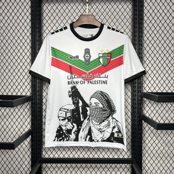 Cd Palestino 2024/25 White Graffiti Jersey - Image 3