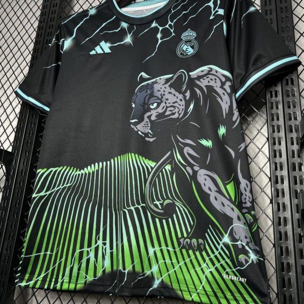Real Madrid 2024/25 Special Edition Black And Green Jersey - Image 3