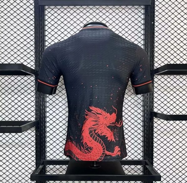 Japan 2024/25 Red Dragon Black Warrior Jersey Player Version - Image 2
