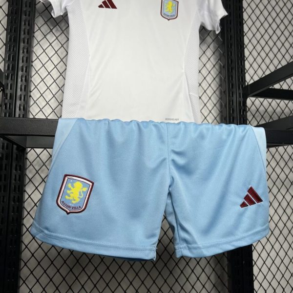 Aston Villa 2024/25 Away Kids Kit - Image 4
