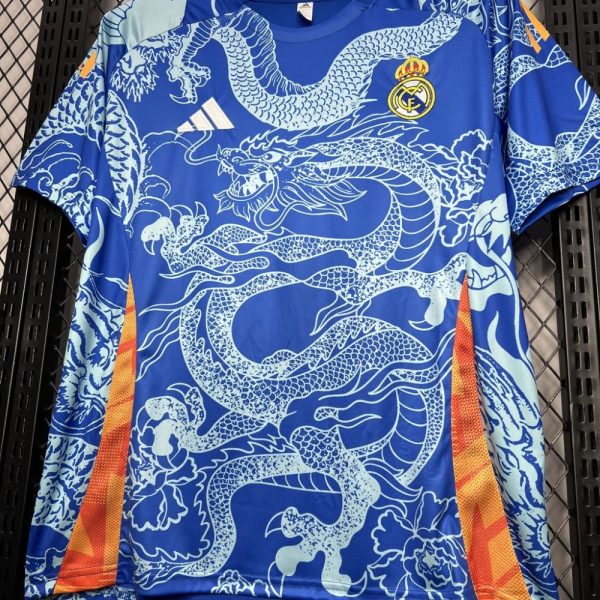 Real Madrid 2024/25 Blue Dragon Special Edition Jersey - Image 3