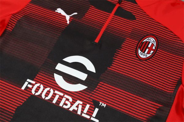 Ac Milan 2024/25 Half-Zip Adult Sweater+Pant 14001 - Image 3
