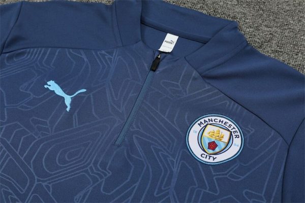 Manchester City 2024/25 Half-Zip Adult Sweater+Pant 14001 - Image 3